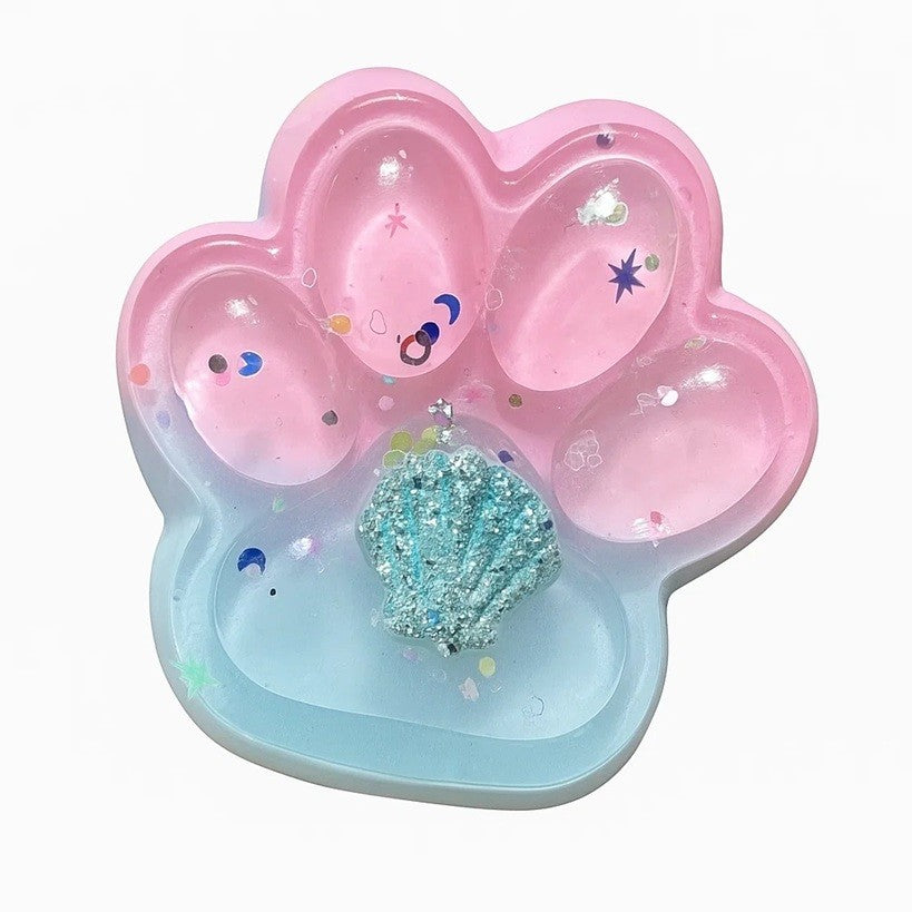 Jucarie Antistres Squishy Labuta De Pisica, Revenire Lenta, Terapie Senzoriala, Material TPR Moale, 7.5 cm, Multicolor