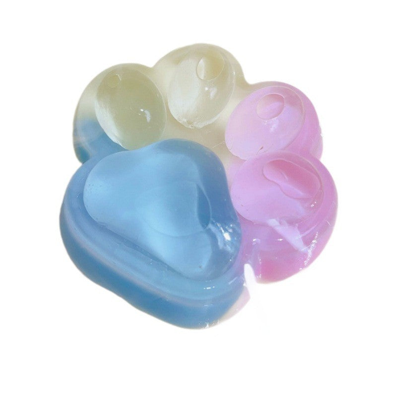 Jucarie Antistres Squishy, Revenire Lenta, Model Labuta de Pisica, Squeeze Pinch Family, Material TPR Moale, 12.5x10.5 cm, 220g, Multicolor