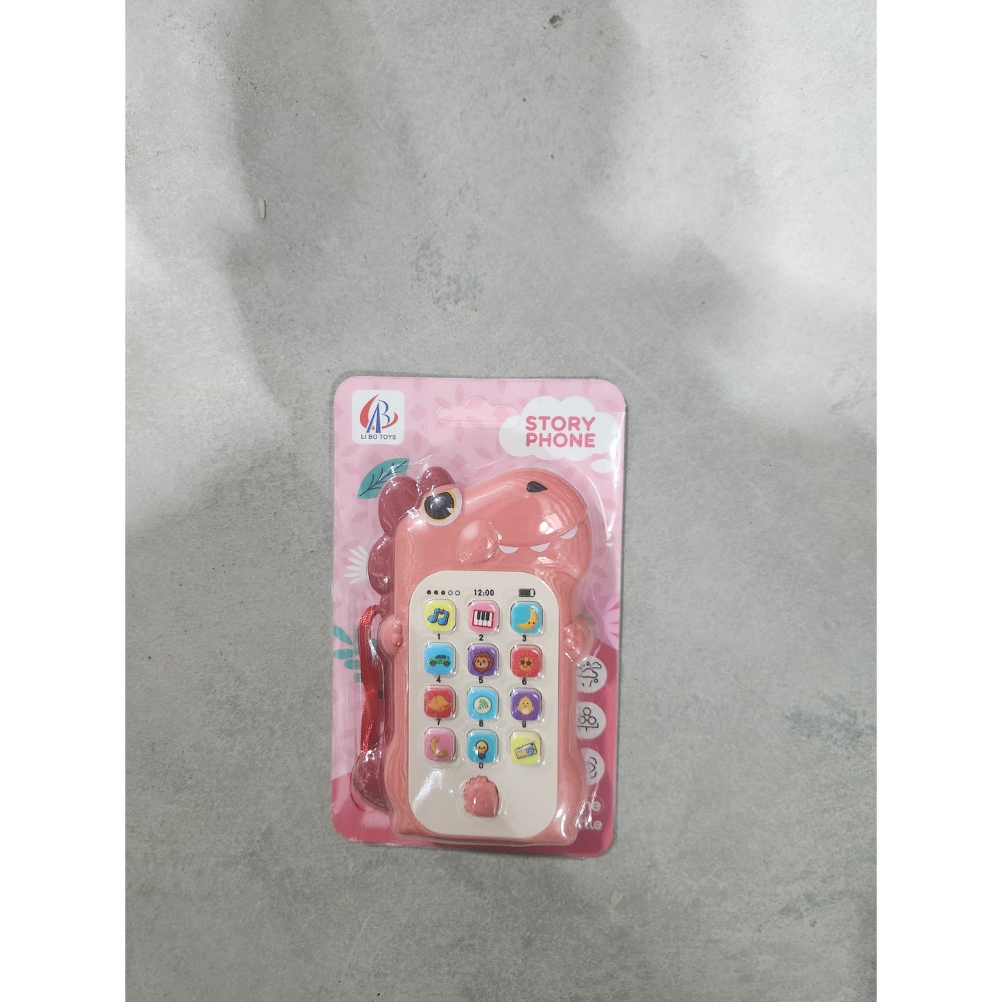 Telefon Inteligent Interactiv pentru Copii, Jucarie Educativa cu Functii Muzicale si Vocale, Model Dinozaur si Albinuta, Plastic, 19 x 11.5 cm, Roz/Multicolor, 4-6 Ani