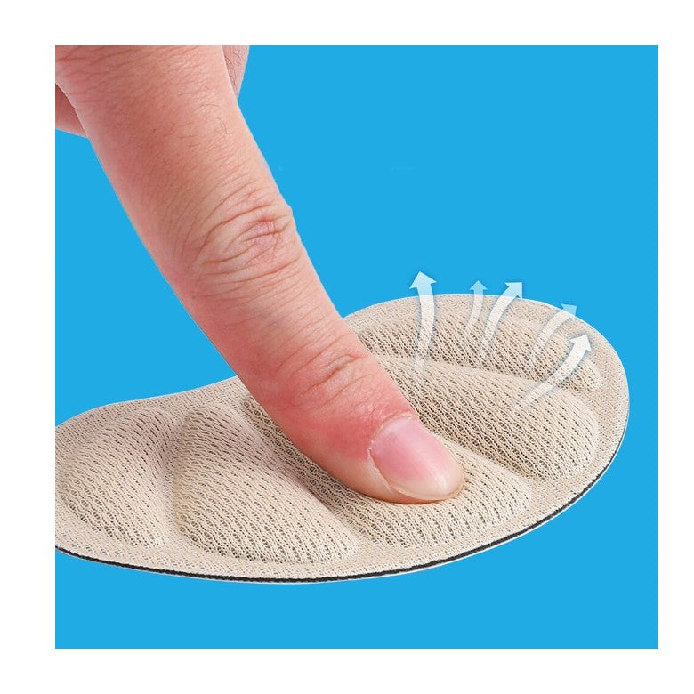 Branturi pentru Incaltaminte, Protectie Calcai si Reglare Marime, Spuma cu Memorie, Autoadezive, Grosime 6 mm, Marime Universala, Bej, 2 Bucati