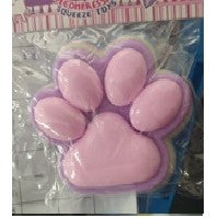 Jucarie Antistres Squishy, Labuta de Pisica Pufoasa cu Revenire Lenta, Material TPR Moale, Ambalaj PVC, Mov Roz, 8.5 x 7.5 cm
