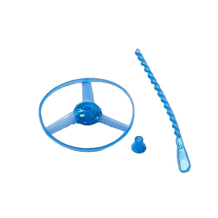 Jucarie Disc Zburator cu Lumini LED, Lansator Manual Tip Libelula, Plastic ABS Rezistent, 20 x 30 cm, 14 Ani+, Albastru