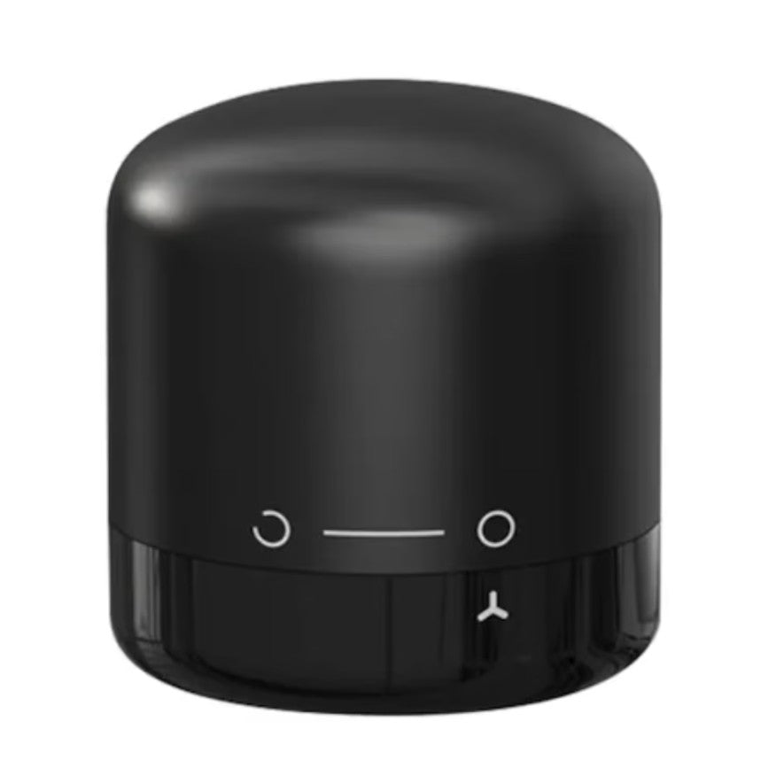 Dop de Etansare Vin cu Sistem de Vidare, Inchidere Rotativa On-Off, Dop Reutilizabil Anti-Oxidare, Silicon si ABS, 3.4 x 3.4 x 3.4 cm, Negru