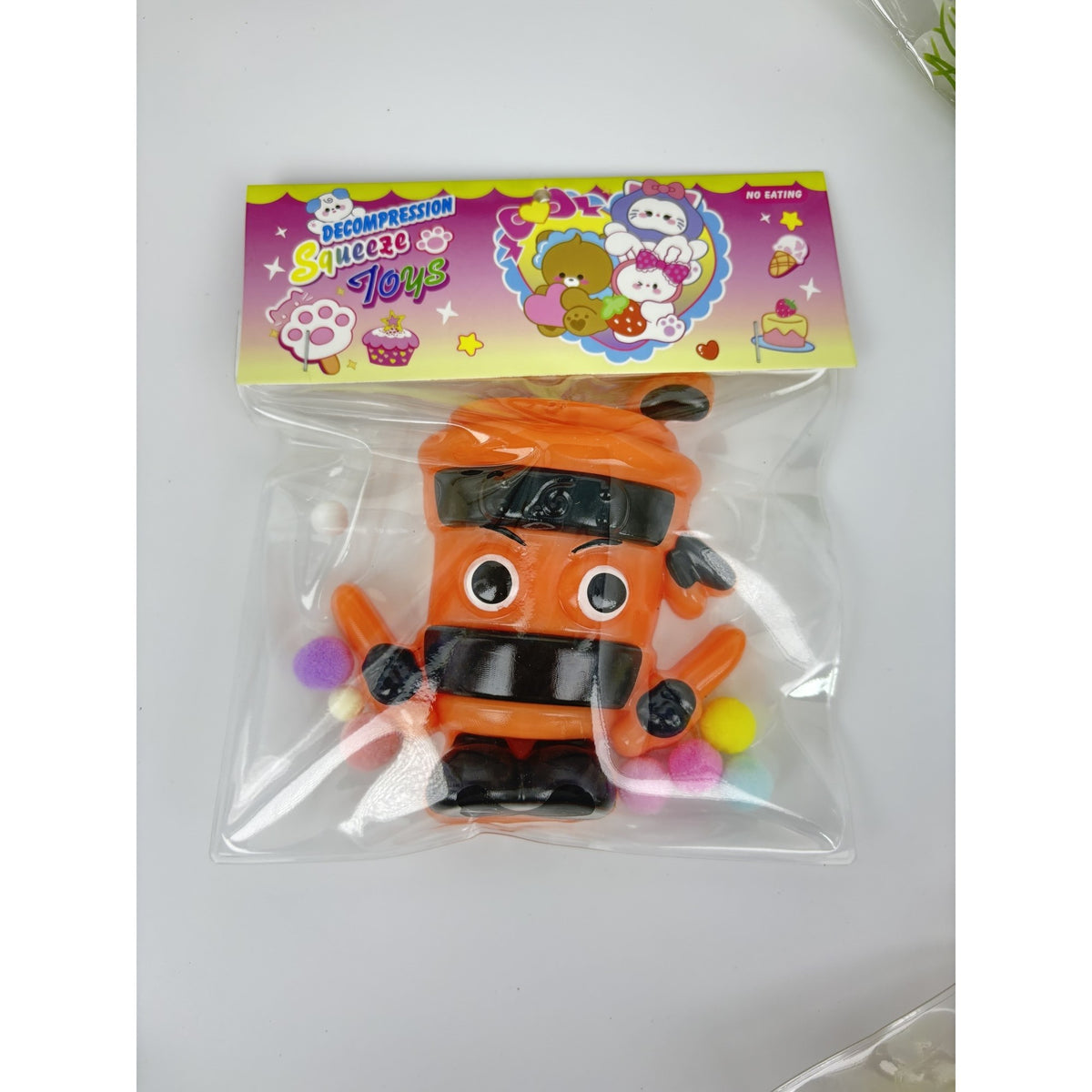 Jucarie Antistres Squishy, Model Cappuccino Assassino, Revenire Lenta, Material TPR Moale, 12 x 11 x 3 cm, Multicolor