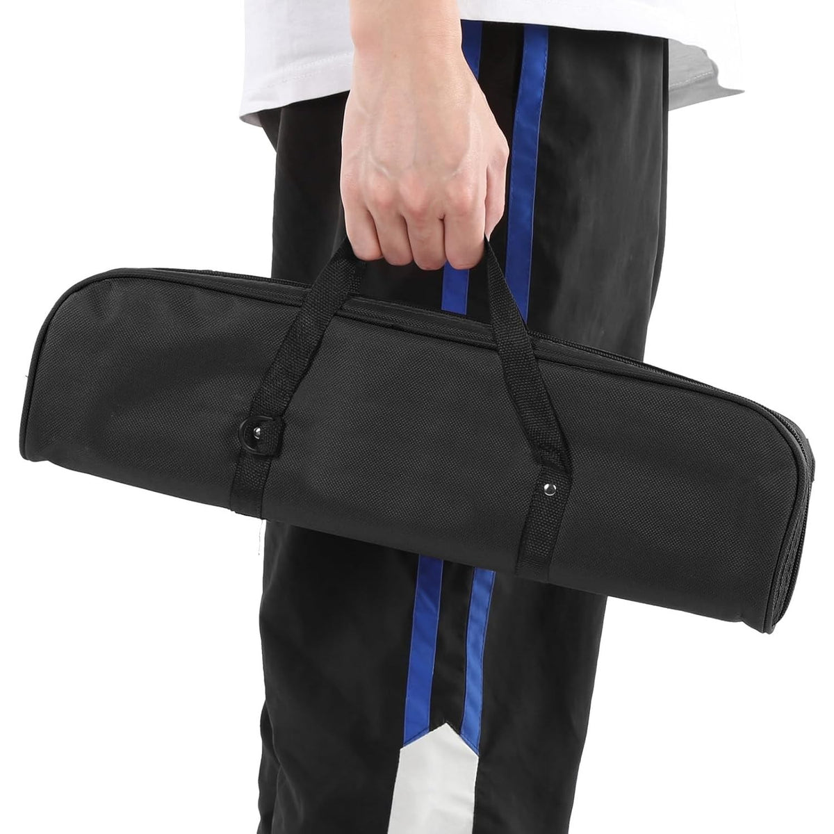 Muzicuta Melodica cu 32 Clape Imprimate, Instrument Muzical Educativ pentru Incepatori si Copii, Material ABS Ecologic, Include Husa de Transport si Suflator, 45 x 13 x 7 cm, Negru