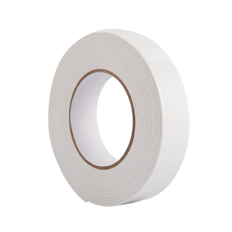Banda Dubla Adeziva Cu Burete, Rola Lipici Pentru Cadouri Si Decoratiuni DIY, Fixare Puternica, 1 m x 2.5 cm, Alb