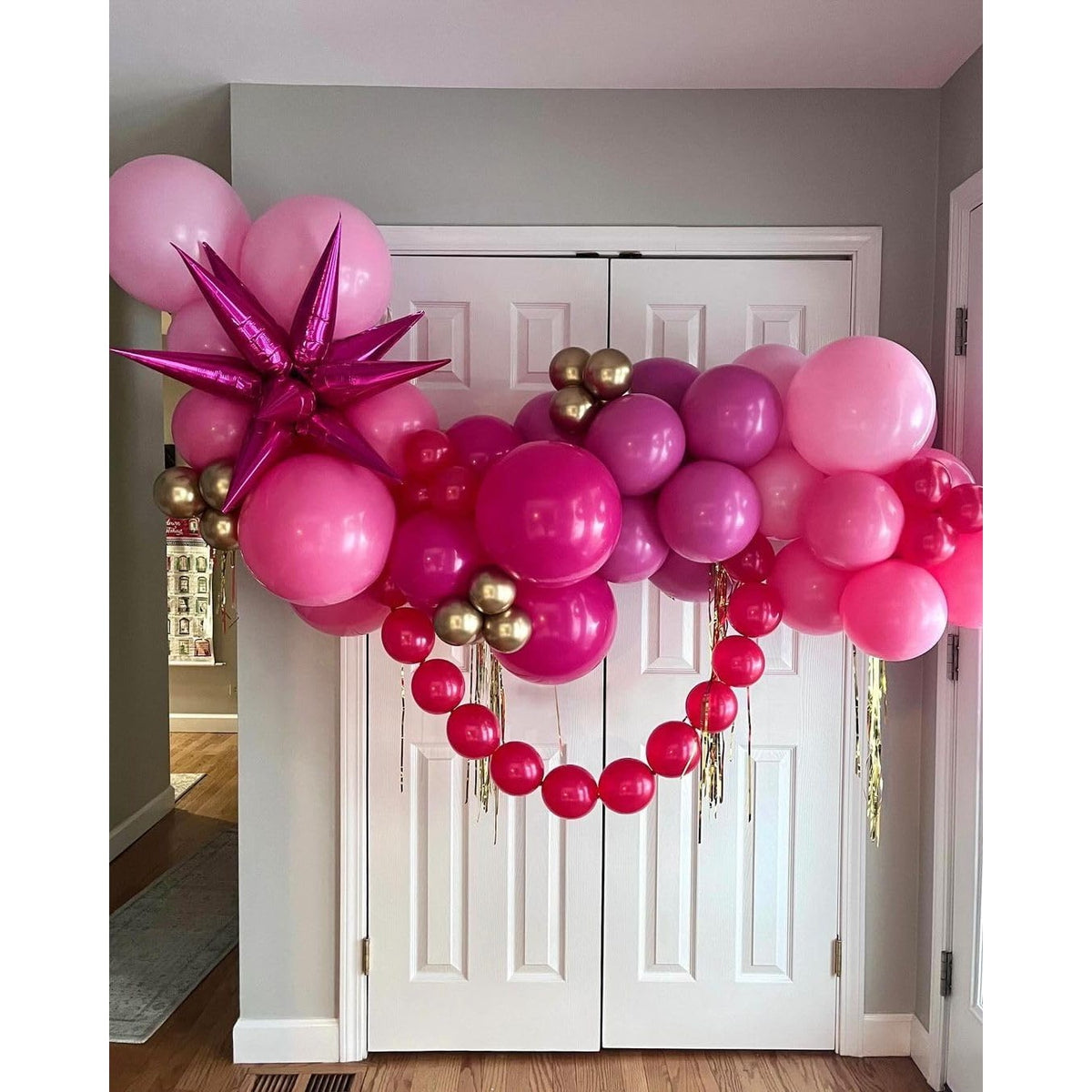 Set 12 Baloane din Latex Standard, Ideale pentru Decor Petreceri și Evenimente, Compatibile Aer sau Heliu, 13 cm, Roz Zmeura