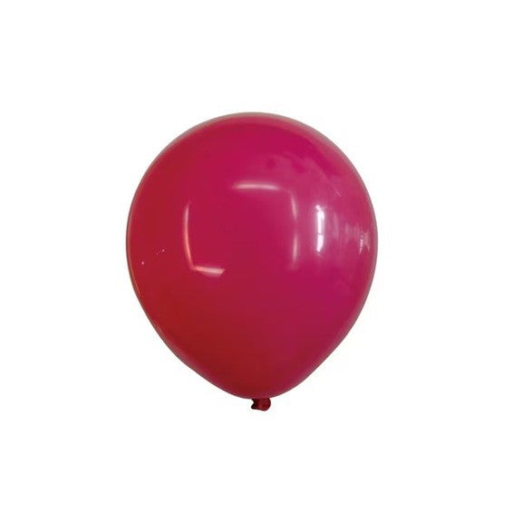 Set 12 Baloane din Latex Standard, Ideale pentru Decor Petreceri și Evenimente, Compatibile Aer sau Heliu, 13 cm, Roz Zmeura