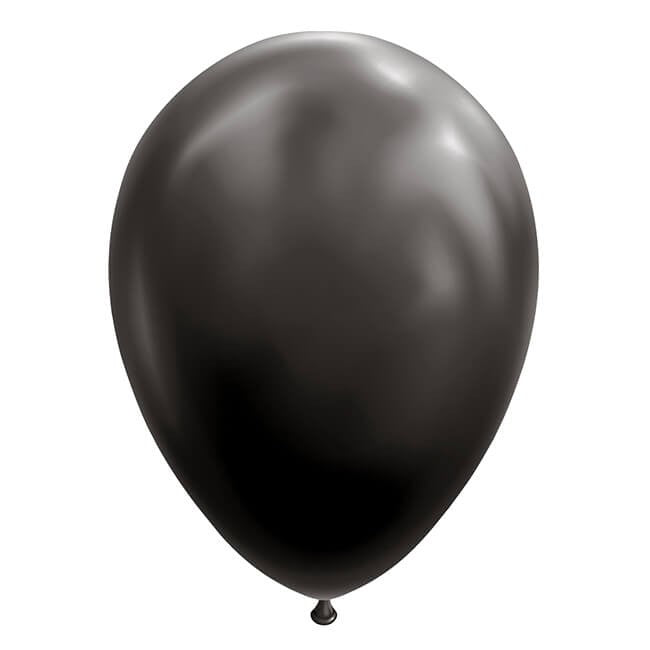 Set 12 Baloane din Latex Standard, Decoratiuni Petrecere, Compatibile Aer sau Heliu, 13 cm, Negru