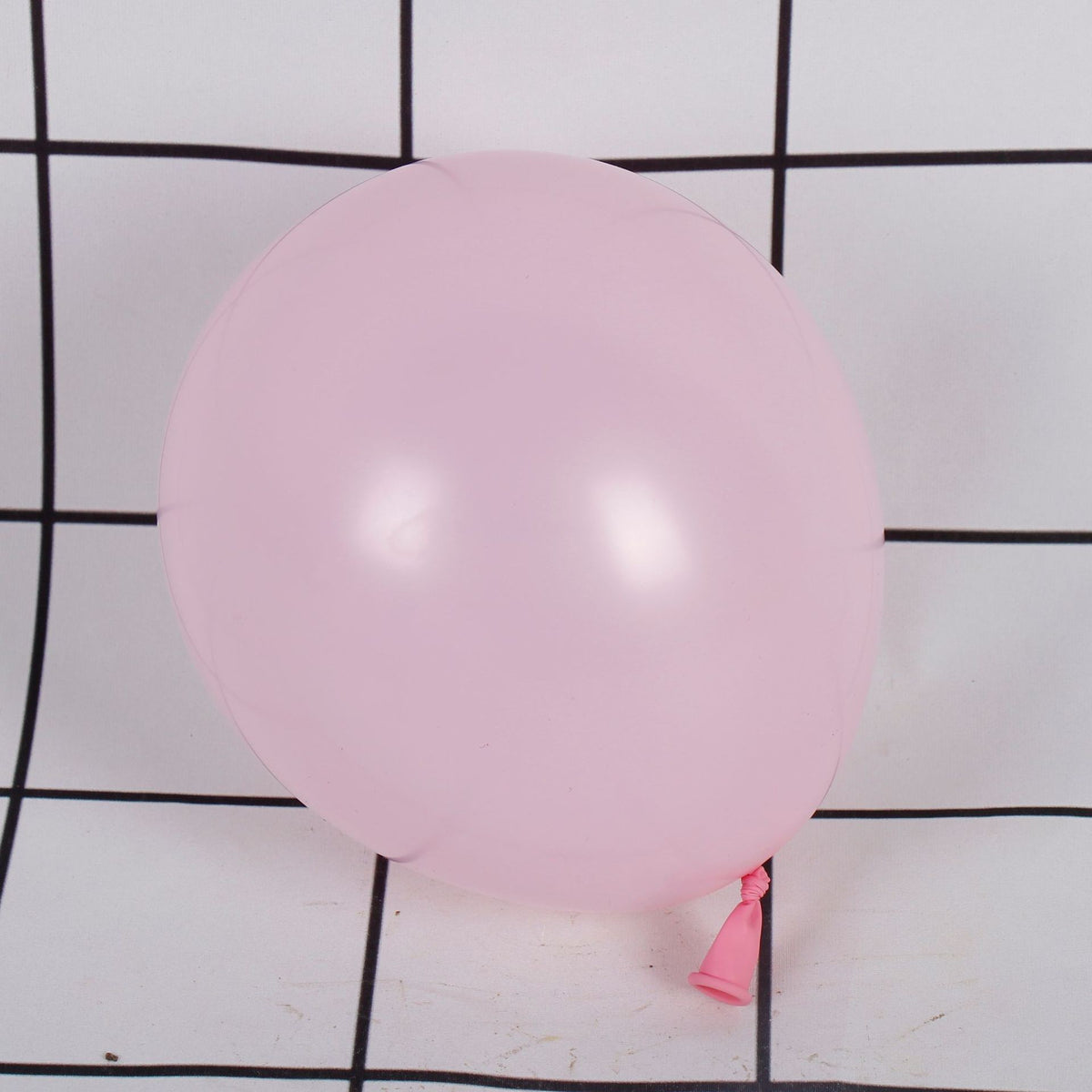 Set 12 Baloane Aniversare, Model Macaroon Mat, Compatibile Aer sau Heliu, Latex Rezistent, 30 cm, Roz Pastel
