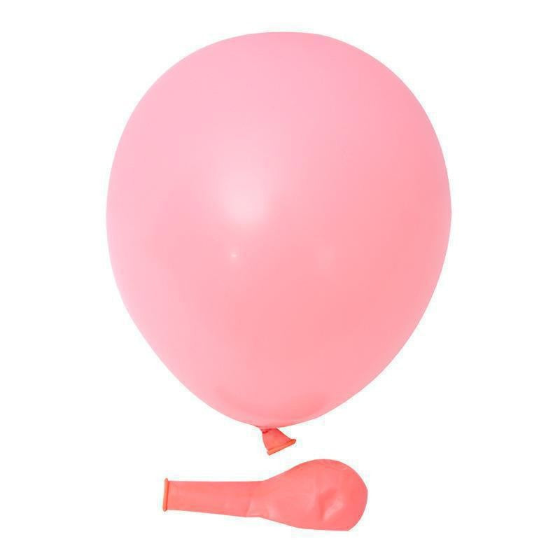 Set 12 Baloane Aniversare, Model Macaroon Mat, Potrivite pentru Aer sau Heliu, Material Latex, 30 cm, Rosu
