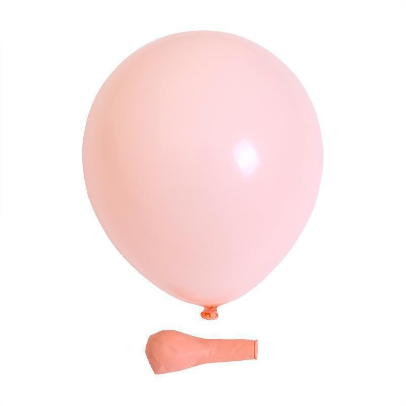 Set 12 Baloane din Latex Macaroon, Accesorii Petreceri și Evenimente, Compatibile Aer sau Heliu, Finisaj Mat, 30 cm, Portocaliu