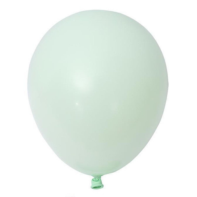 Set 12 Baloane din Latex Macaroon, Accesorii Decor Petreceri, Compatibile Aer sau Heliu, Finisaj Mat Pastel, 30 cm, Verde