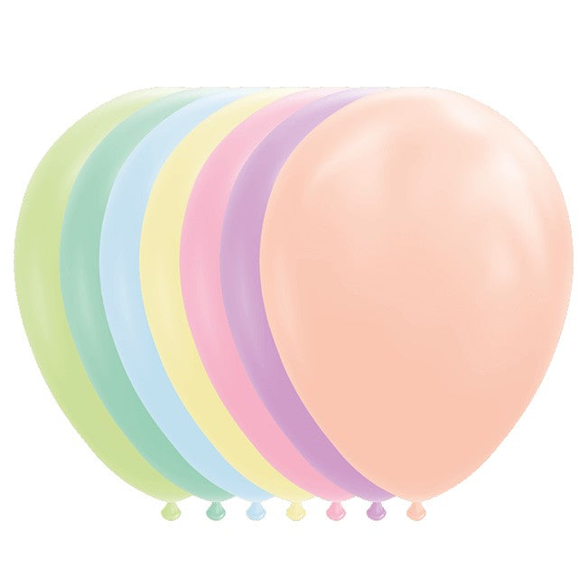 Set 12 Baloane din Latex Macaroon, Accesorii Decor Petreceri, Compatibile Aer sau Heliu, Finisaj Mat Pastel, 30 cm, Verde