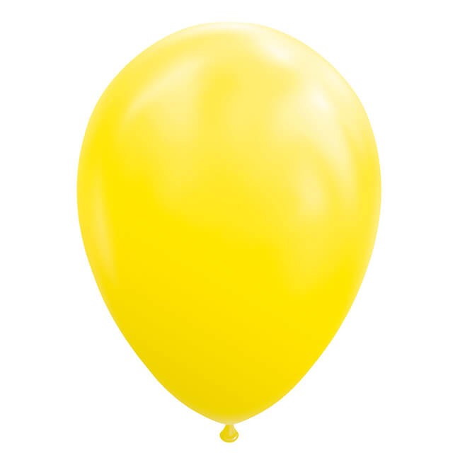 Set 12 Baloane din Latex Standard, Decoratiuni Petreceri, Compatibile Aer si Heliu, Galben, 13 cm, 12 Bucati