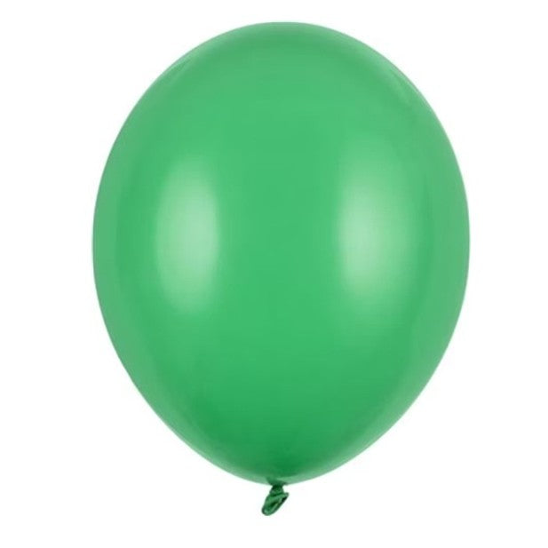 Set 12 Baloane Festive, Decoratiuni Petrecere Umplere Aer sau Heliu, Latex Standard, 13 cm, Verde