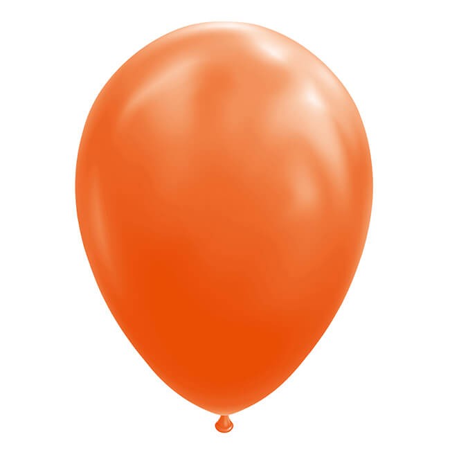 Set 12 Baloane din Latex Standard, Decoratiuni Petreceri, Compatibile Aer sau Heliu, 25 cm, Portocaliu