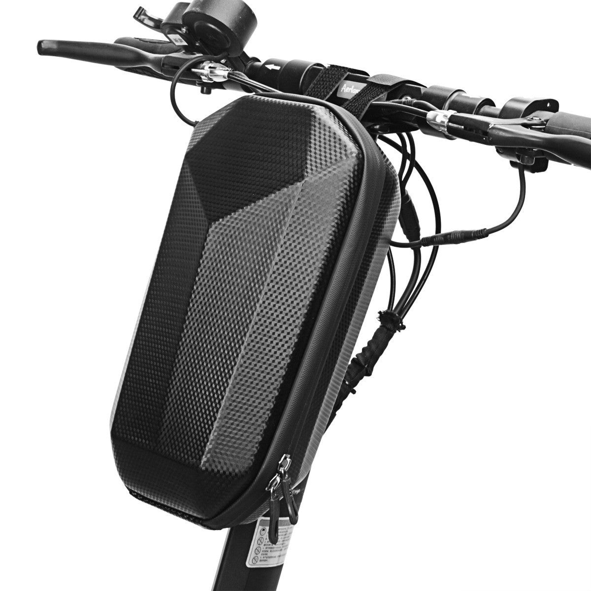Geanta Frontala pentru Trotineta Electrica si Bicicleta, Carcasa Rigida Hard Shell Impermeabila, Depozitare Ghidon, 4 L, 30 x 15.5 x 13 cm, Negru