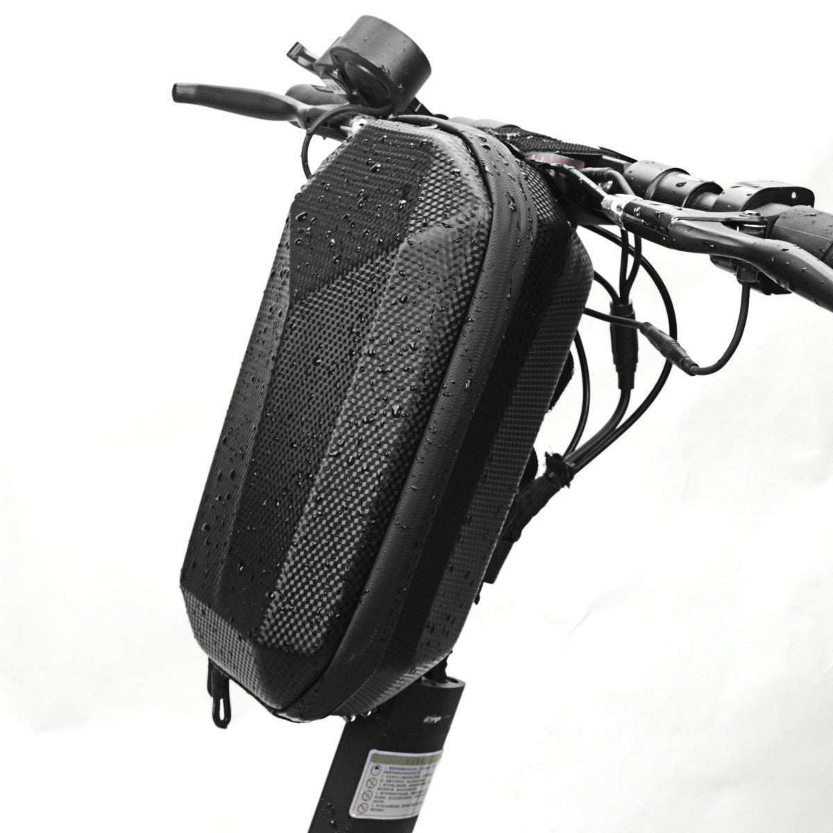 Geanta Frontala pentru Trotineta Electrica si Bicicleta, Carcasa Rigida Hard Shell Impermeabila, Depozitare Ghidon, 4 L, 30 x 15.5 x 13 cm, Negru