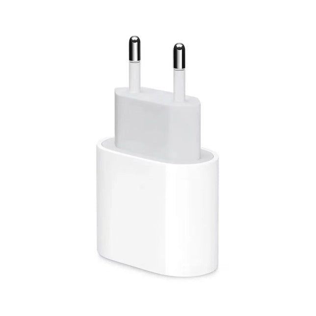 Incarcator Retea Fast Charge PD 20W, Adaptor Priza USB-C, Compatibil iPhone 8-14, Cablu Date Inclus 27W, 1m, Alb