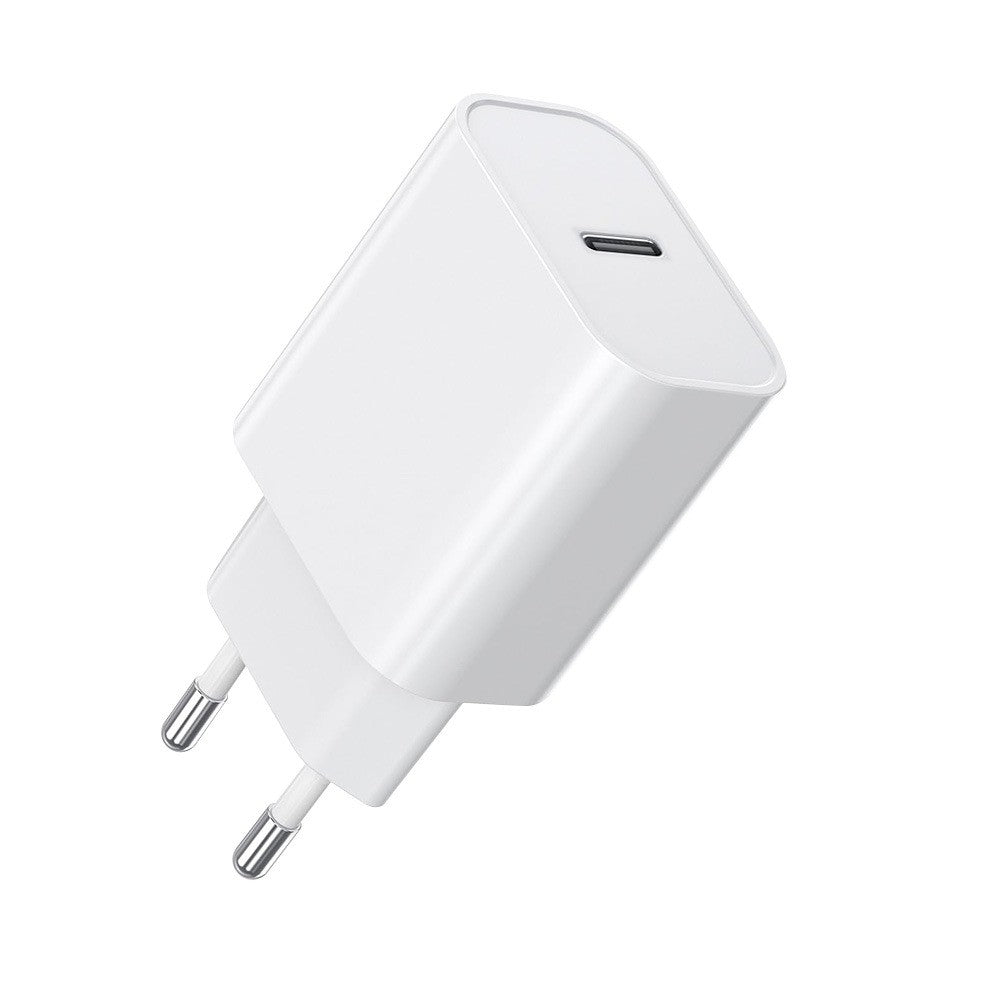 Incarcator Retea Fast Charge, Adaptor Priza Power Delivery 20W, Protectie Suprasarcina, Compatibil iPhone 8-14, USB-C, Alb