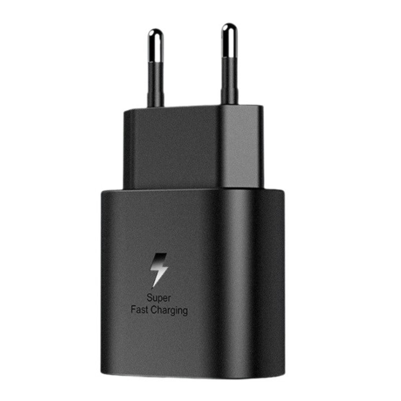 Incarcator Retea Super Fast Charge, Adaptor Universal Port USB-C, Tehnologie Power Delivery 25W, Plastic ABS, Negru