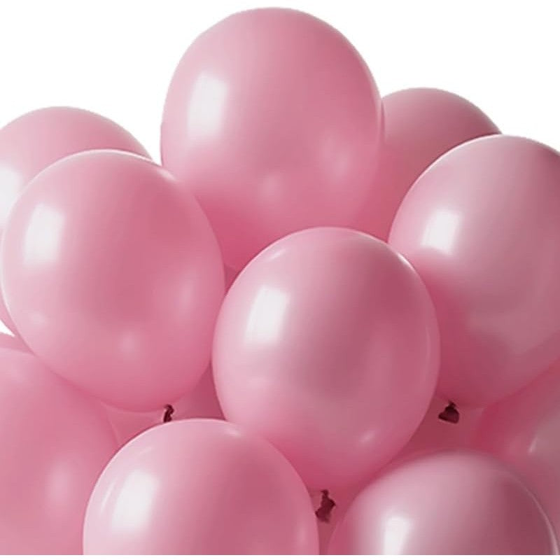 Set 12 Baloane din Latex Standard, Decoratiuni Petreceri si Evenimente, Compatibile Aer sau Heliu, 30 cm, Roz Deschis