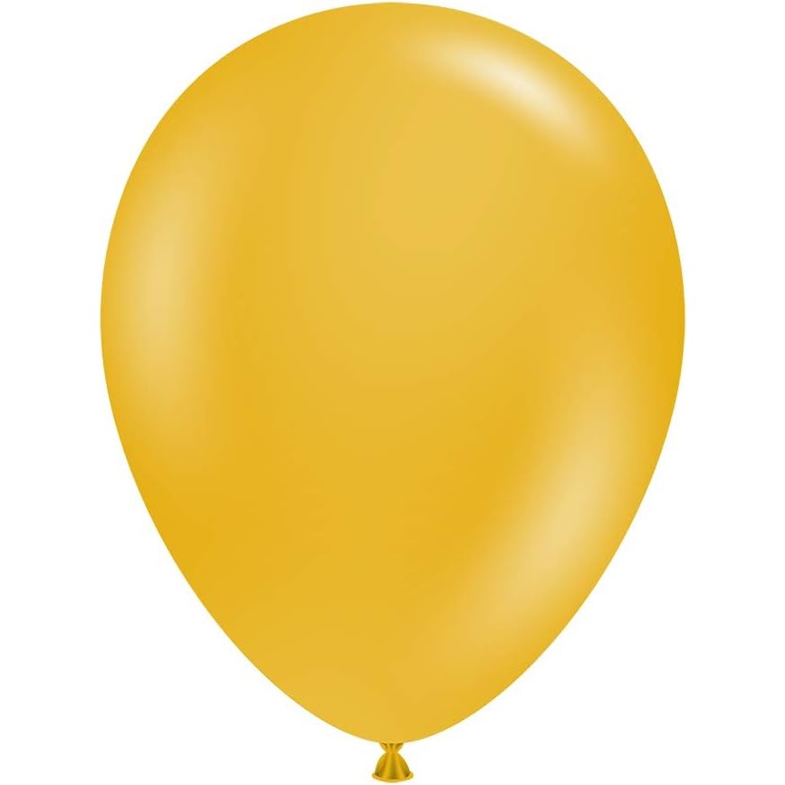 Set 12 Baloane din Latex Standard pentru Aer sau Heliu, Accesorii Decor Petreceri, 30 cm, Galben Mustar