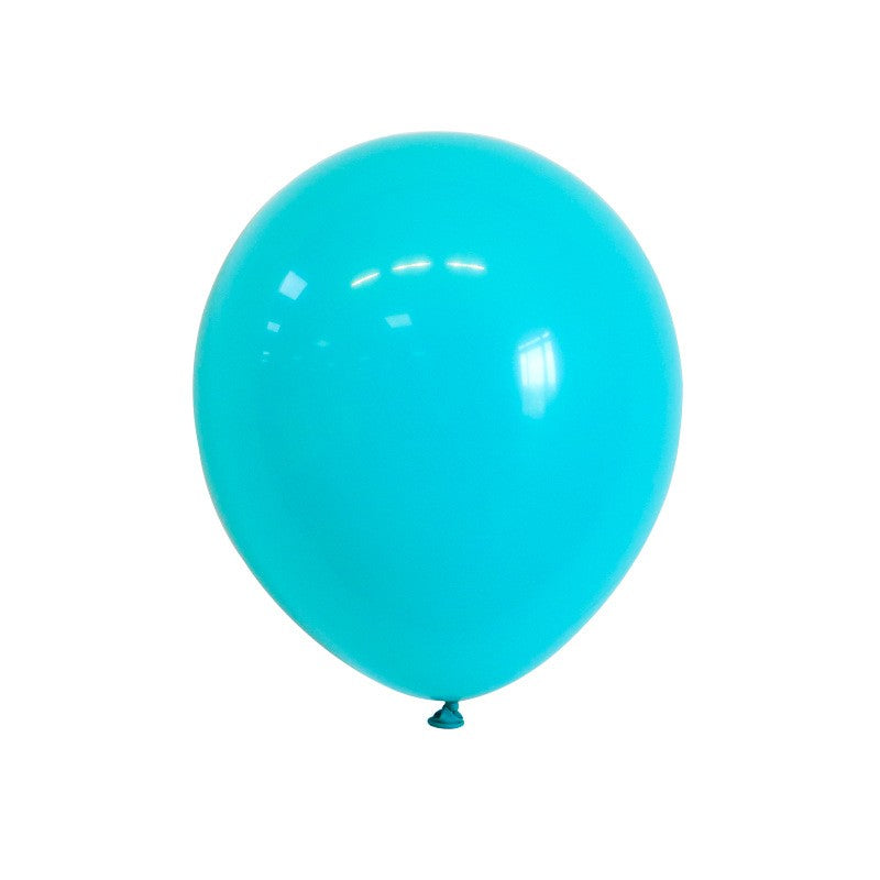 Set 12 Baloane din Latex Standard, Potrivite pentru Aer sau Heliu, Decoratiuni Petreceri, 30 cm, Turcoaz