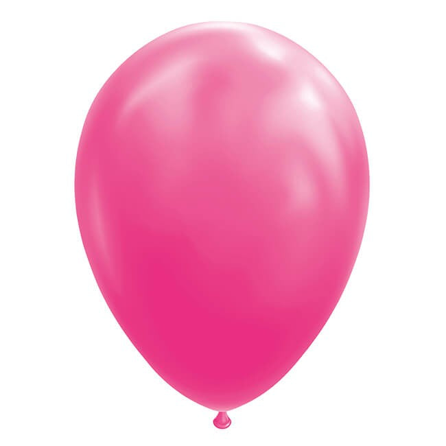 Set 12 Baloane Aniversare, Decoratiuni Petreceri si Evenimente, Compatibile Aer sau Heliu, Latex Standard, 25 cm, Roz