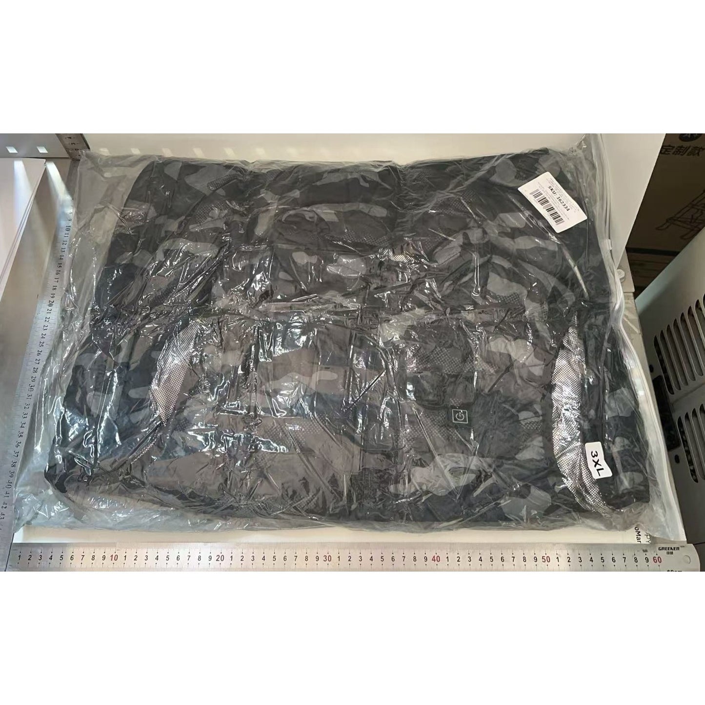 Vesta cu Incalzire USB, 2 Zone de Incalzire prin Infrarosu, 3 Trepte de Temperatura, Material Poliester si Bumbac, Unisex, Albastru, Marime XXXL (74-84 kg)