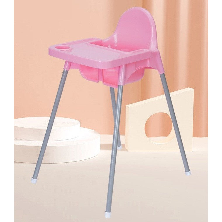 Scaun de Masă pentru Bebeluşi și Copii, Tavă Detașabilă și Centură de Siguranță, Plastic și Metal, 6-36 Luni, 63 x 57 x 85 cm, Roz
