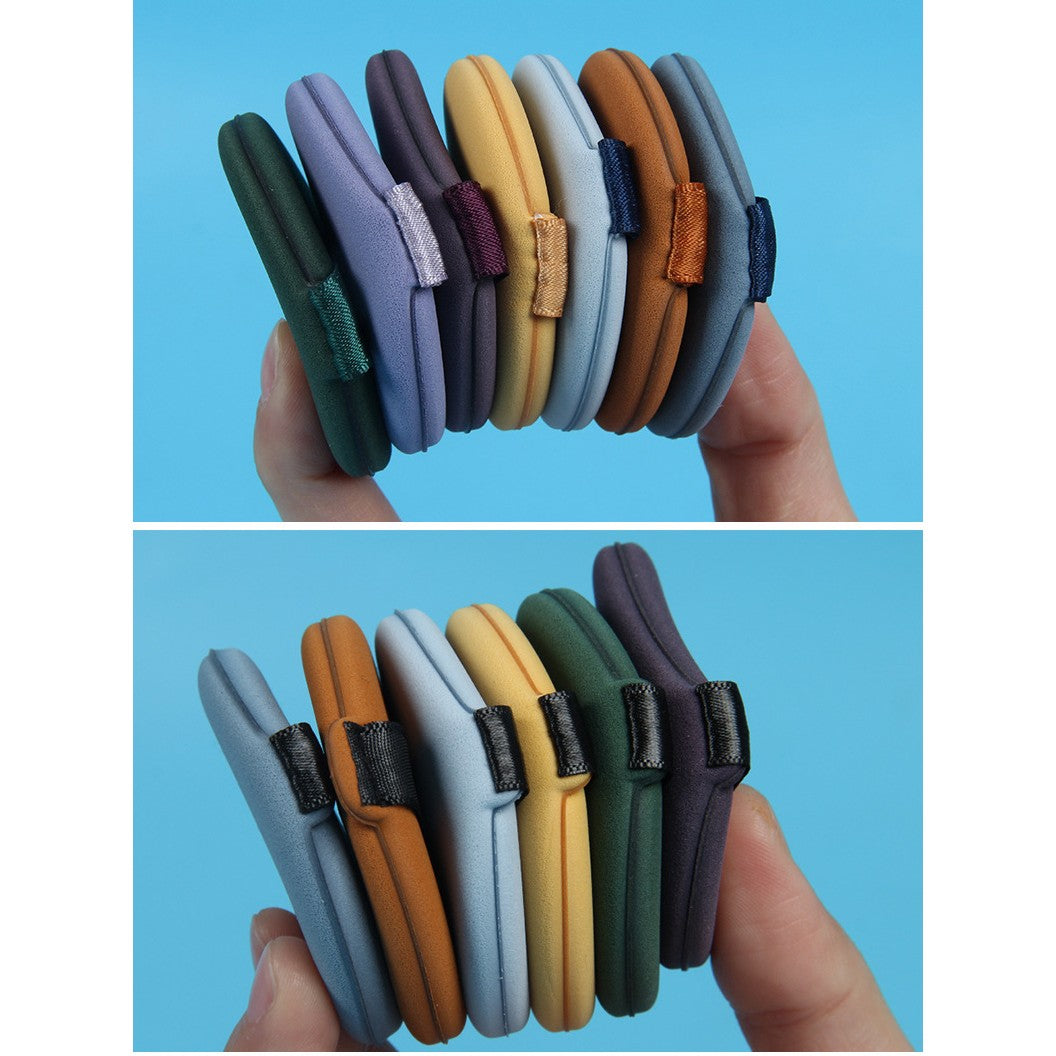 Set 7 Bureti Machiaj Powder Puff, Aplicatoare Reutilizabile pentru Fond de Ten si Pudra, Utilizare Umeda si Uscata, Forme Variate Triunghi, Rotund si Picatura, Multicolor