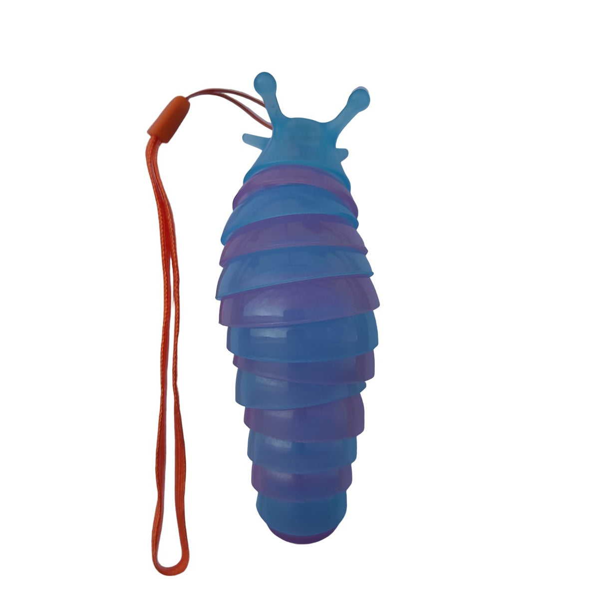 Jucarie Senzoriala Antistres, Omida Curcubeu Fidget Toy, Flexibila 360 Grade, Plastic Non-Toxic, 11 cm, Albastru/Mov