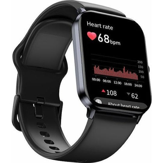 Ceas Smartwatch H15, Apeluri Bluetooth, Monitorizare Puls si Oxigen, Ecran 1.81 inch, Siri, Aliaj Zinc, Negru