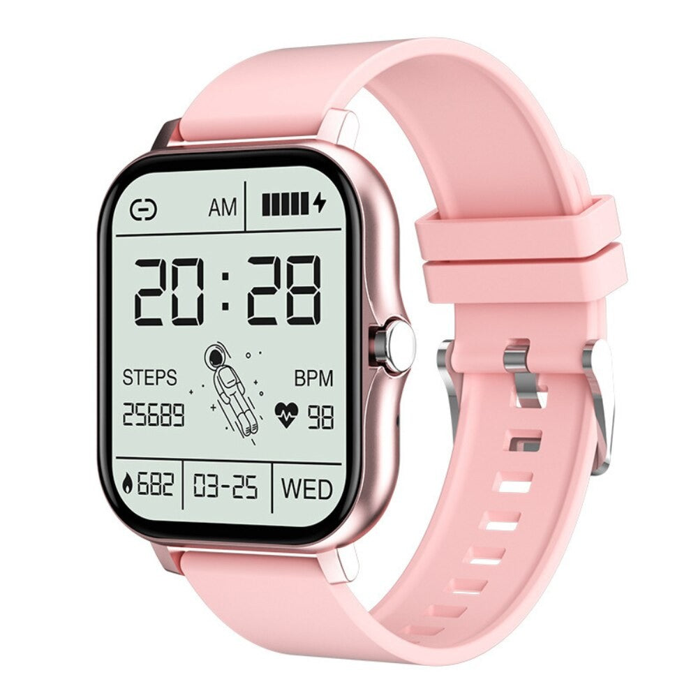 Ceas Smartwatch Ediția H15, Apeluri Bluetooth, Siri, Monitorizare Puls și Oxigen Sânge, Ecran 1.81 inch, Autonomie 7 Zile, Aliaj Zinc, Roz Auriu