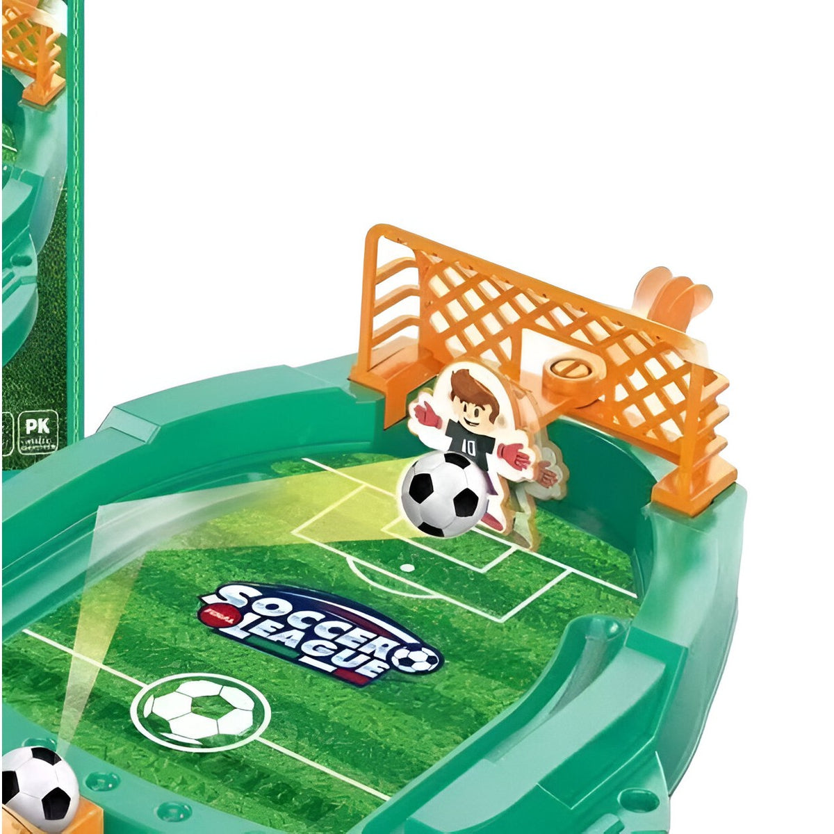 Joc de Masa Mini Fotbal Interactiv pentru Copii, Board Game Competitiv pentru Dezvoltarea Coordonarii, Material ABS Rezistent, Include Mingi si Figurine, 30x19.5x6.8 cm, Multicolor