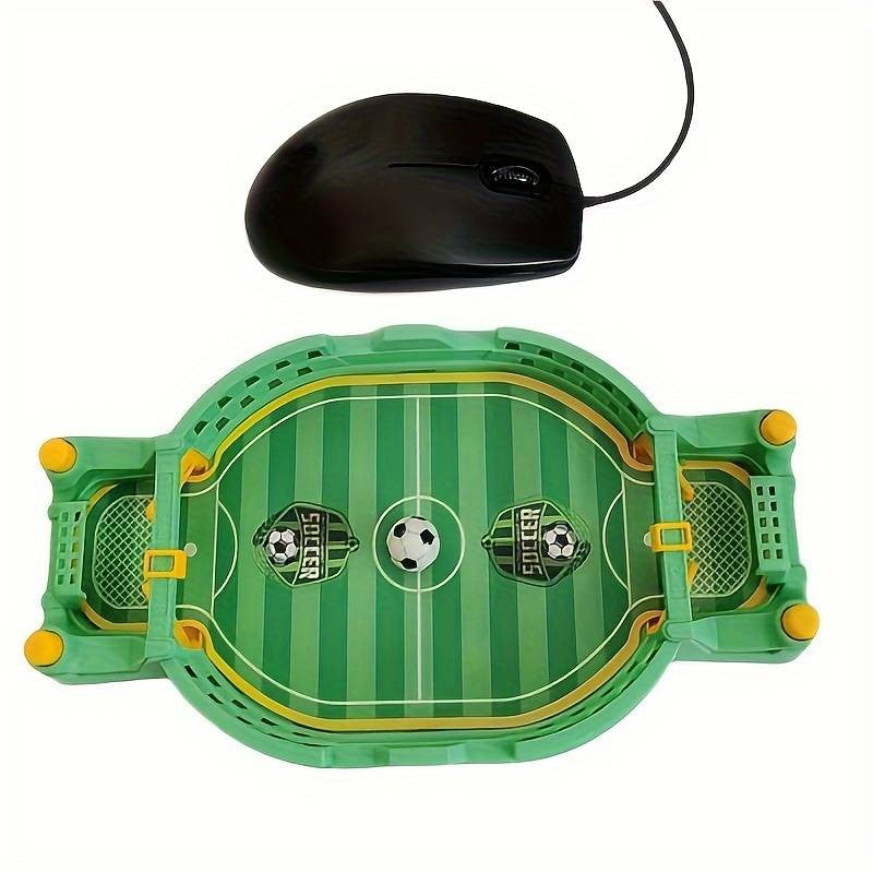Joc Fotbal De Masa Interactiv Pentru Copii, Mini Masa De Fotbal Cu Tabela Scor Si 2 Mingi Incluse, Dezvoltare Abilitati Motrice, Plastic, 22.8x12x4 cm, Verde