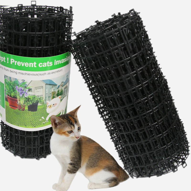 Plasa Protectoare Gradina, Covoras Anti Animale cu Tepi Repelenti, Rola Protectie Balcon si Flori, Plastic Rezistent, 200 x 30 cm, Negru
