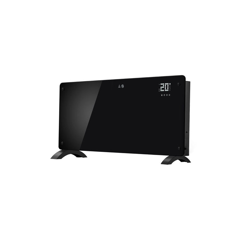 Flippry Convector Electric 2000W cu Wi-Fi, Control Telefon, Termostat Ajustabil, Panou Touch Screen, Afisaj LED, Protectie Supraincalzire, 82.3x12x45.6 cm, Negru