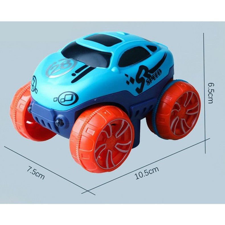 Jucarie de Constructie RollerCoaster, Traseu Interactiv cu Masinuta Electrica si Lumini, Set Educativ DIY din Plastic, 184 Piese, Multicolor, 44.5x36x7 cm