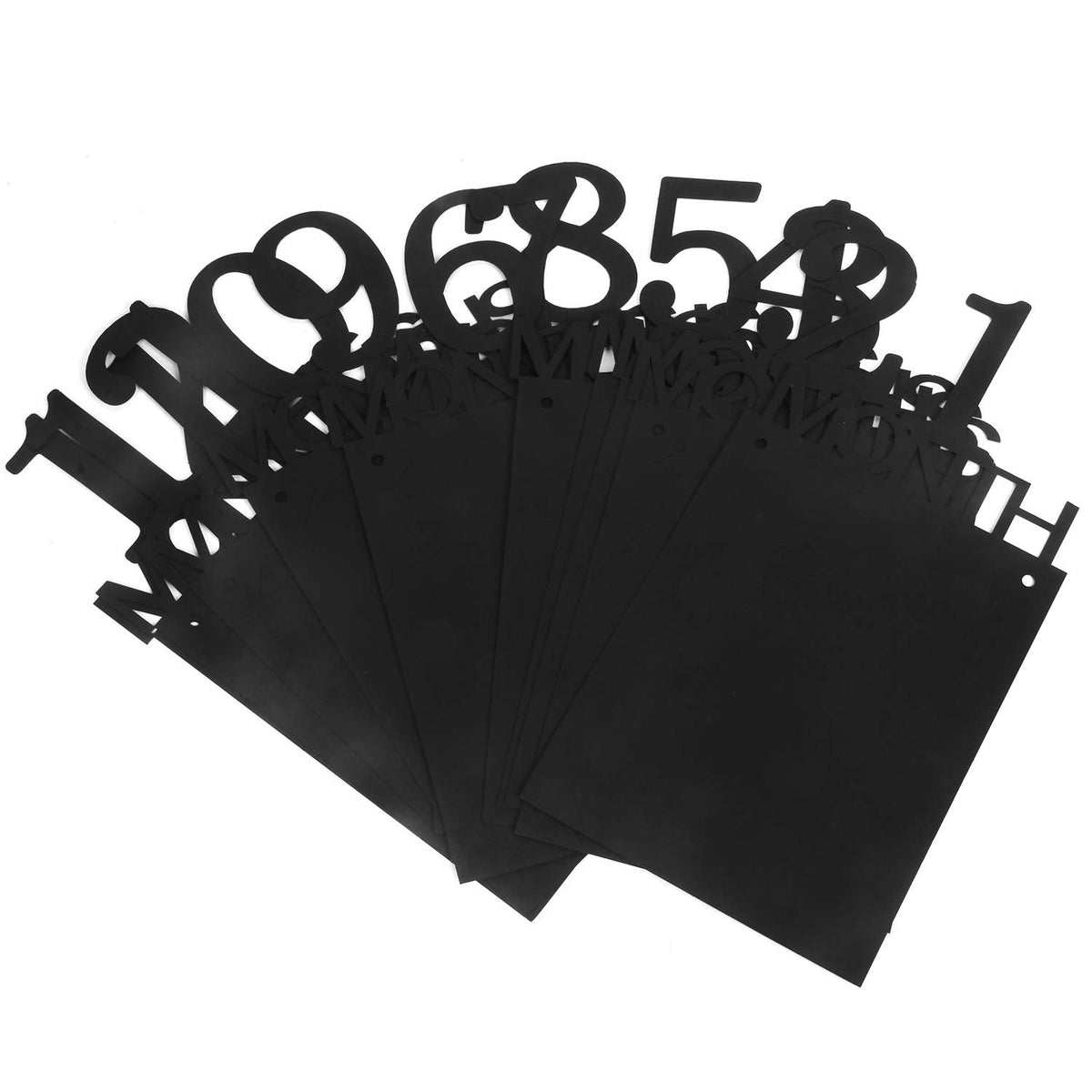 Banner Foto Prima Aniversare, Decoratiune Primele 12 Luni, Carton Rezistent cu Rola Ata Inclusa, 15.2x10.2 cm, Negru