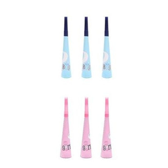 Set 6 Suflatori Gender Reveal, Trompete Petrecere Girl or Boy, Carton si Plastic, 20 x 5 cm, Roz si Albastru, 6 Bucati