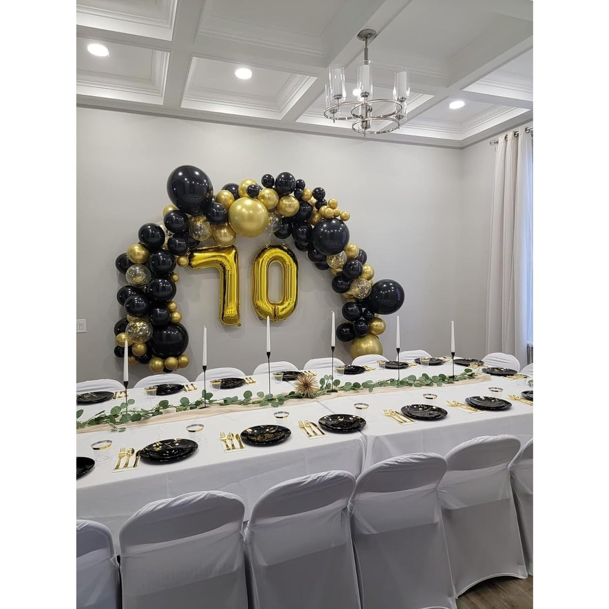 Balon Figurina Cifra 0, Balon Aniversar din Folie Metalizata, Umflare Aer sau Heliu, Inclus Pai Umflare, 80 cm, Auriu