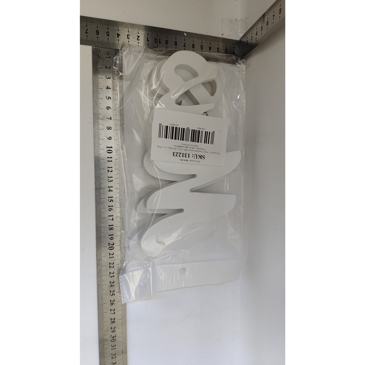 Decor Masa Nunta, Model Mr & Mrs, Litere Decorative Autoportante, Stil Clasic Elegant, Lemn sau PVC, 10x20 cm, Alb