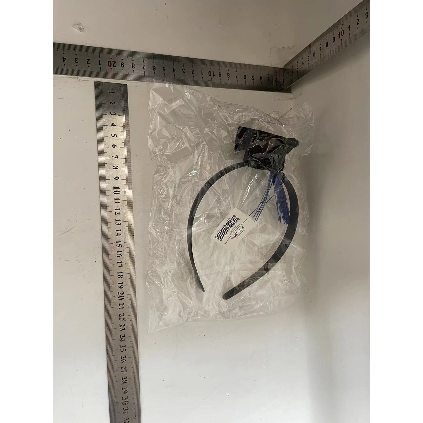 Coronita pentru Absolvent, Bentita cu Mini Toca Decorativa, Accesoriu Ceremonie si Petrecere Absolvire, Marime Universala, Negru si Albastru