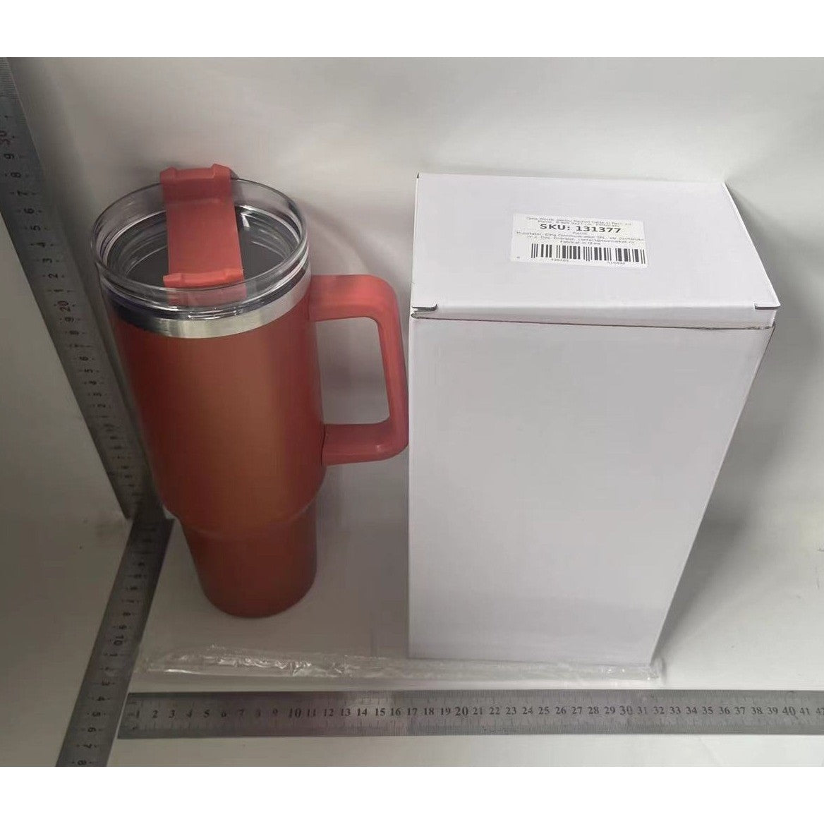 Cana Termos cu Maner si Pai, Izolare Termica 6 Ore, Otel Inoxidabil 304 si Plastic, Capac Etans Rotativ, 1200 ml, Portocaliu