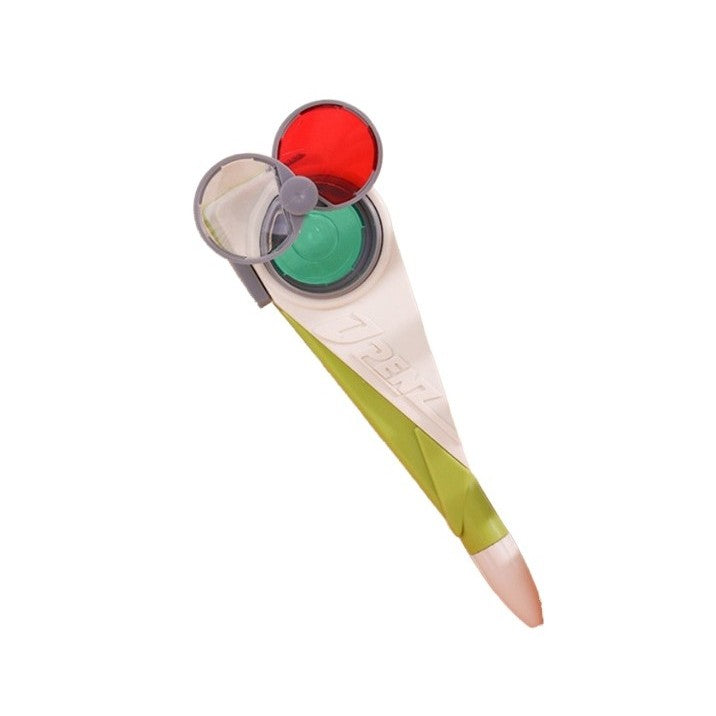 Pix Multifunctional pentru Copii cu Lupa Integrata, Instrument de Scris si Jucarie Creativa, Material ABS Rezistent, Mina 2 mm, Multicolor, 5 x 1.5 x 17 cm