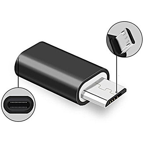 Adaptor Micro USB la Lightning, Transfer Date si Incarcare Rapida, Design Compact Plug-and-Play, ABS, 2.8 cm, Negru