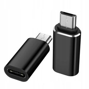 Adaptor Micro USB la Lightning, Transfer Date si Incarcare Rapida, Design Compact Plug-and-Play, ABS, 2.8 cm, Negru